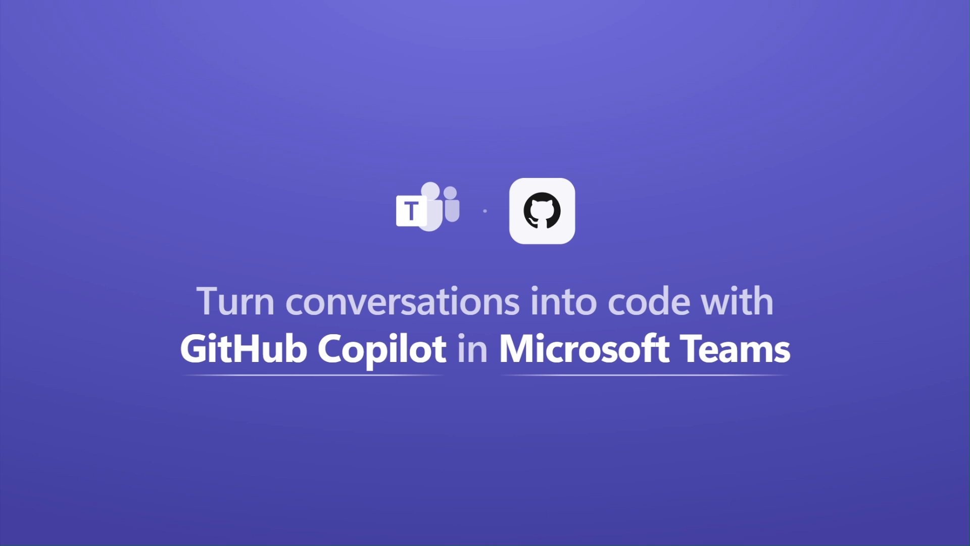 Title card for GitHub Copilot in Microsoft Teams